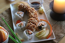 寿司,食品的安排,龙卷