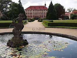 城堡,紀(jì)念碑,花園
