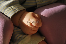 嬰兒,手,兒童