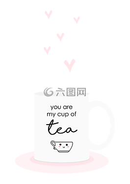 杯,茶,喝
