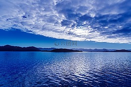 挪威,日落,黃昏