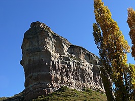 砂巖懸崖,山,戶外