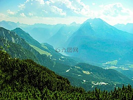 貝,kehlsteinhaus,阿爾卑斯山