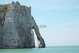 懸崖,海,諾曼底