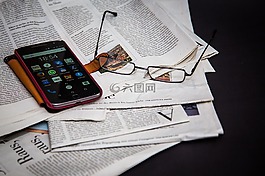 报纸,读取,信息