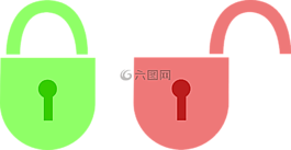 掛鎖,鎖定,開放