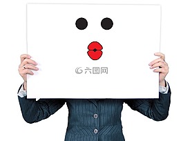 女子,笑臉,圖釋