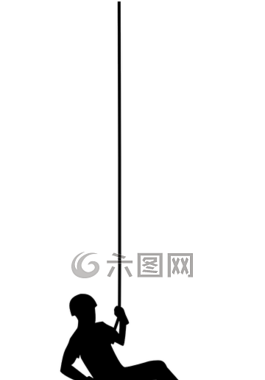 攀登、 下降,繩,深淵