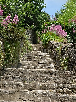 村,樓梯,皮埃爾 ·
