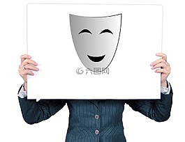 女子,笑臉,圖釋