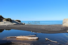 海灘,海,海洋