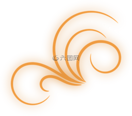 蓬勃發(fā)展,發(fā)光,橙色