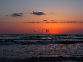 日出,海,大氣