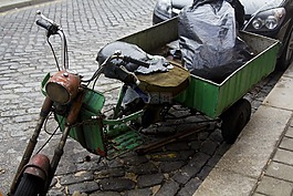 摩托車、 自行車,氧化,老