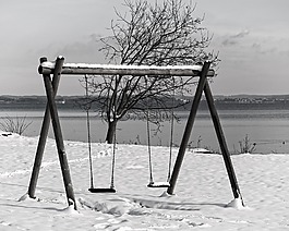 冬天,雪,擺動(dòng)