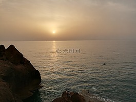海灘,海,天空