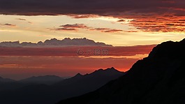 日出,阿爾高,山