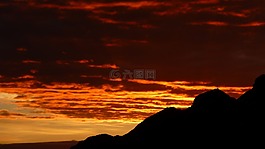 阿爾高,山,日出