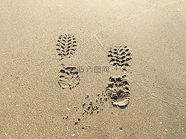 海灘,取,假日