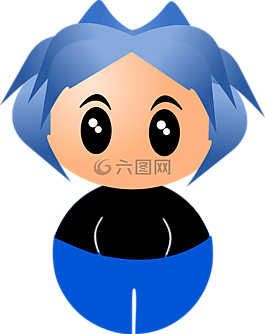 女孩,藍(lán)色,動(dòng)漫