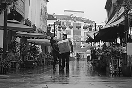 夫婦,中國,包裹