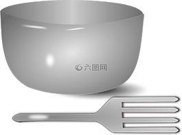 碗,叉,菜