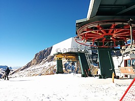 山,雪,冬天