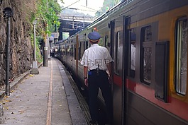 鐵路列車,旅游,街道