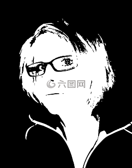 女子,眼鏡,肖像