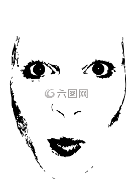 女子,臉,女性