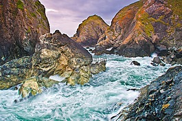 康沃尔郡,海岸,海