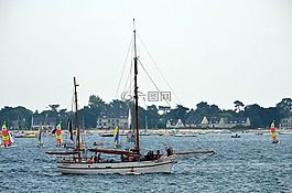 小船,捕魚,漁民