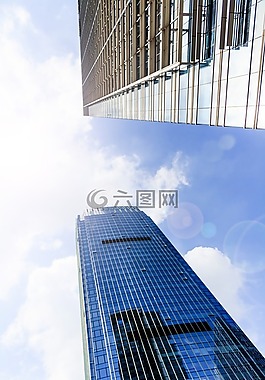 建設(shè),高層建筑,天空