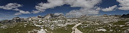 高山,全景,山