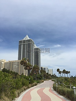 邁阿密,摩天樓,酒店