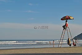 海灘,巴西,圣保羅