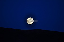 夜,滿月,月亮