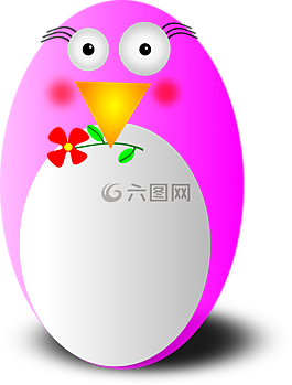 企鵝,粉紅色,古怪