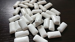 口香糖,嚼不烂,白