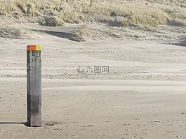 海,海灘,海灘桿