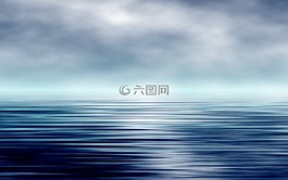 地平線,天空,水