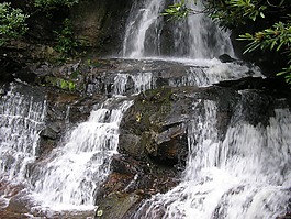 大瀑布,山,田納西