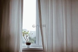 窗簾,裝修,在室內