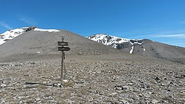 指路明燈,山,徒步旅行