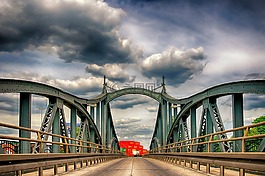 橋,道路,離