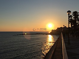 日落,海,鉆石