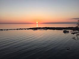日落,海,鉆石