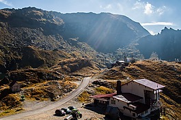 transfagarasan,景觀,山