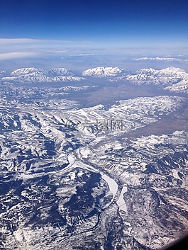 山,空中的視圖,景觀(guān)