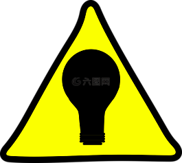 警告,燈泡,光